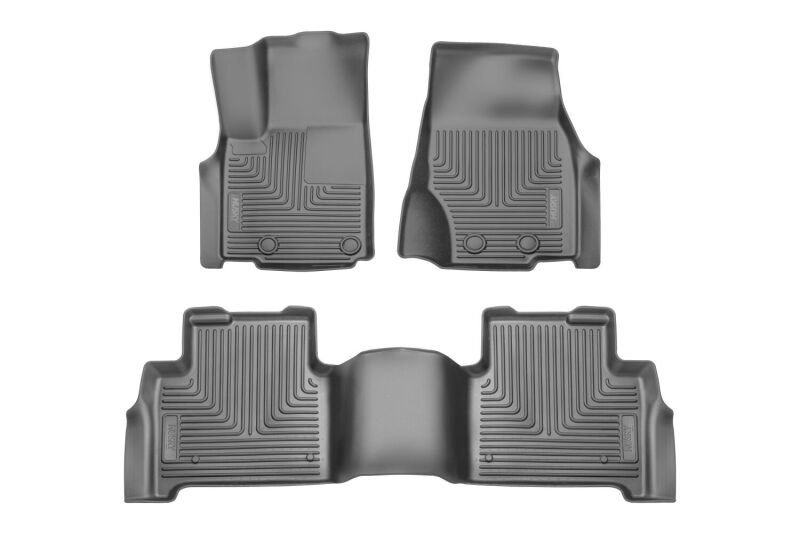 Husky Liners 2022 Jeep Grand Cherokee (New Style) Weatherbeater Black Front & 2nd Seat Floor Liner