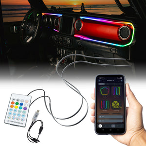 Oracle 18-23 Jeep Wrangler JL/Gladiator JT Dynamic ColorSHIFT LED Interior Dash Board Kit