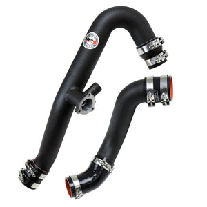 HPS Performance Intercooler Charge Pipe Kit Cold and Hot Side Black 17-101WB