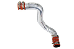 HPS Intercooler Charge Pipe (Cold Side) with Orange Boots, Polished, 17-172P