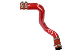 HPS Intercooler Charge Pipe (Cold Side) with Orange Boots, Red, 17-172R