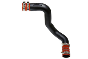 HPS Intercooler Charge Pipe (Cold Side) with Orange Boots, Black, 17-172WB