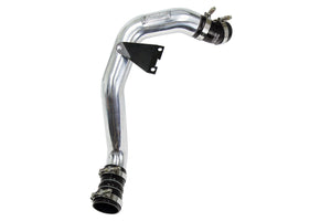 HPS Intercooler Charge Pipe (Hot Side) with Black Boots, Polished, 17-173P