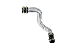 HPS Intercooler Charge Pipe (Cold Side) with Black Boots, Polished, 17-174P