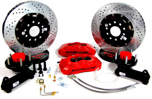 Baer Brakes 64-72 GM A-Body/67-69 F-Body STD Studs 14in Pro+ Front SDZ Brake Kit - Red