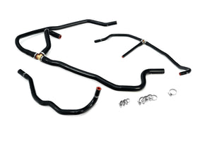 HPS Performance High Temp Reinforced Silicone Heater Coolant Hose Kit Black 57-1277H-BLK