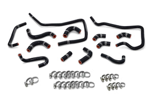 HPS Performance High Temp Reinforced Silicone Ancillary Coolant Hose Kit, Black, 57-1805-BLK