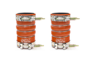HPS Performance Ultra High Temp Aramid Reinforced Silicone Intercooler Hose Boots Kit Orange 57-2209