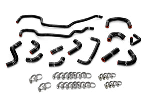 HPS Performance High Temp Reinforced Silicone Ancillary Coolant Hose Kit, Black, 57-2256-BLK
