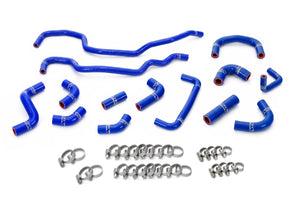 HPS Performance High Temp Reinforced Silicone Ancillary Coolant Hose Kit, Blue, 57-2256-BLUE
