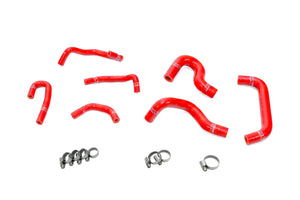 HPS Performance High Temp Reinforced Silicone Ancillary and Oil Cooler Coolant Hose Kit, Red, 57-2274-RED