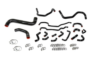 HPS Performance High Temp Reinforced Silicone Radiator, Heater and Ancillary Coolant Hose Kit, Black, 57-2318-BLK