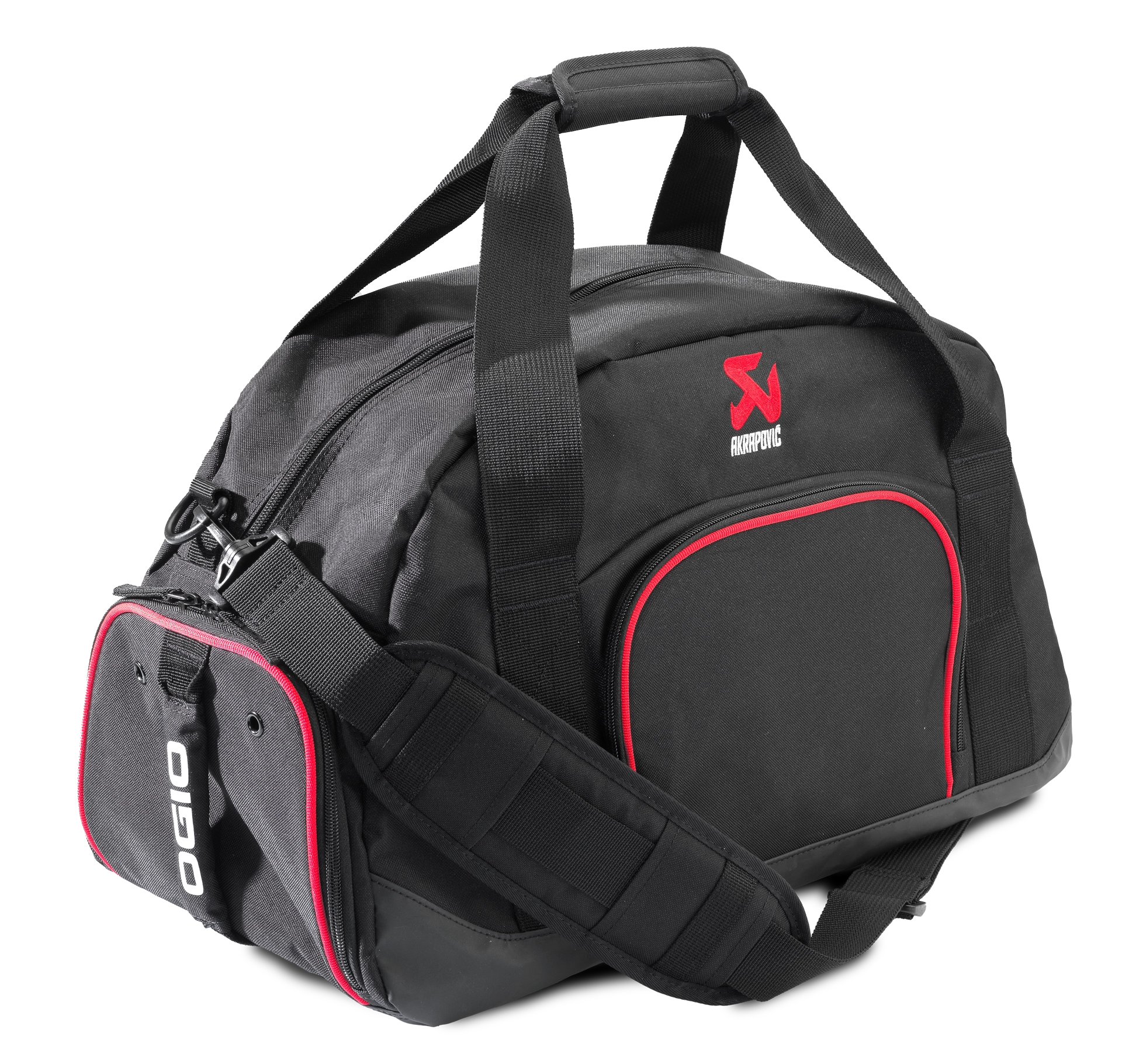 Akrapovic Duffel Bag Ogio - Black w/ Red Details