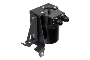 HPS Performance Billet Aluminum Oil Catch Can Kit Black 860-005WB
