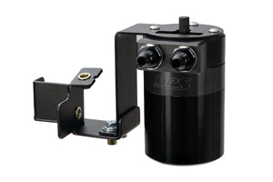 HPS Performance Billet Aluminum Oil Catch Can Kit Black 860-012WB