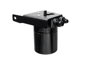 HPS Performance Billet Aluminum Oil Catch Can Kit Black 860-033WB