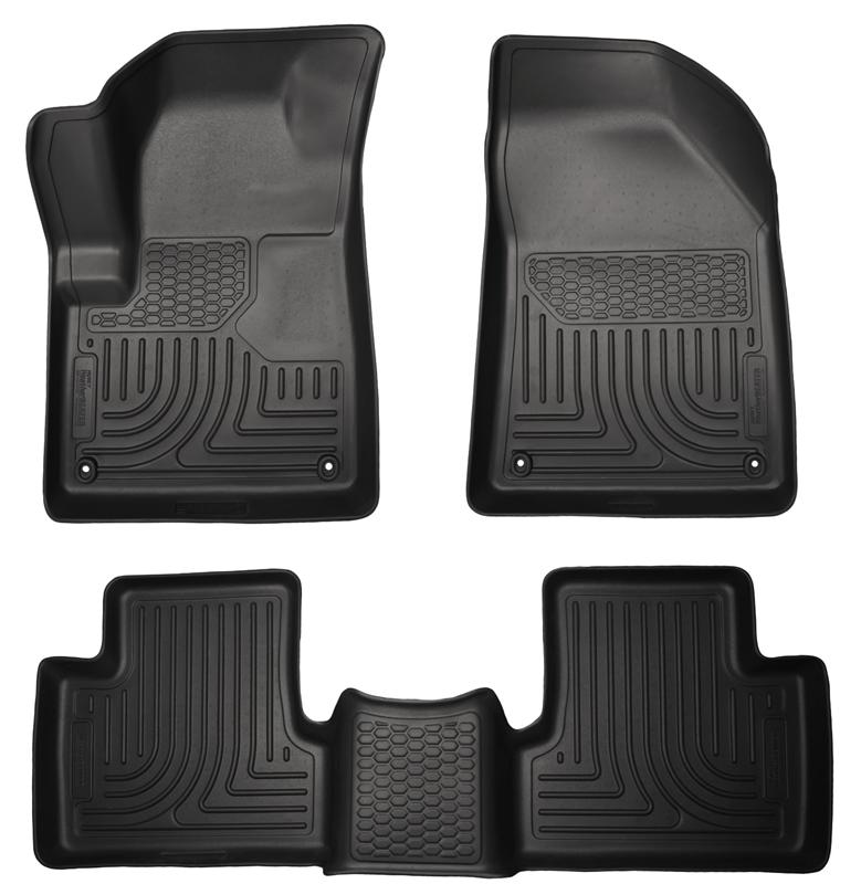 Husky Liners 14 Jeep Cherokee WeatherBeater Black Front and Second Seat Floor Liners