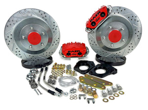 Baer Brakes 64-72 GM Chevelle/Cutlass/Skylark 13in Classic Series Front Brake Kit - Red