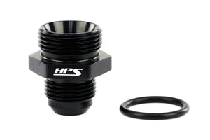 HPS Performance -6 AN Male to -10 O-ring Boss ORB Port Thread Male Adapter Aluminum Black