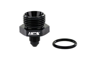 HPS Performance -4 AN Male to -10 O-ring Boss ORB Port Thread Male Adapter Aluminum Black