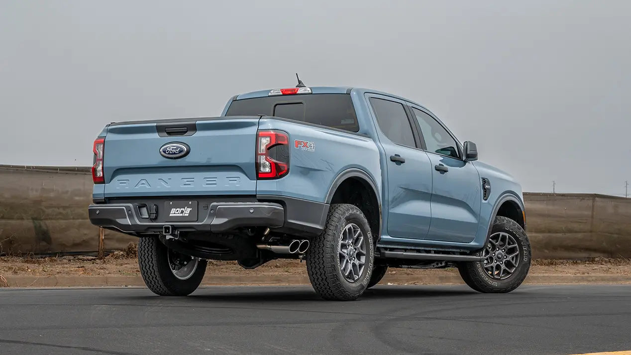 Borla 24-25 Ford Ranger XLT Side Exit S-type Exhaust w/ Black Chrome Tips