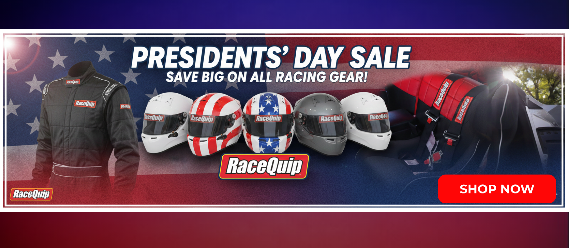 RaceQuip Presidents Day Sale