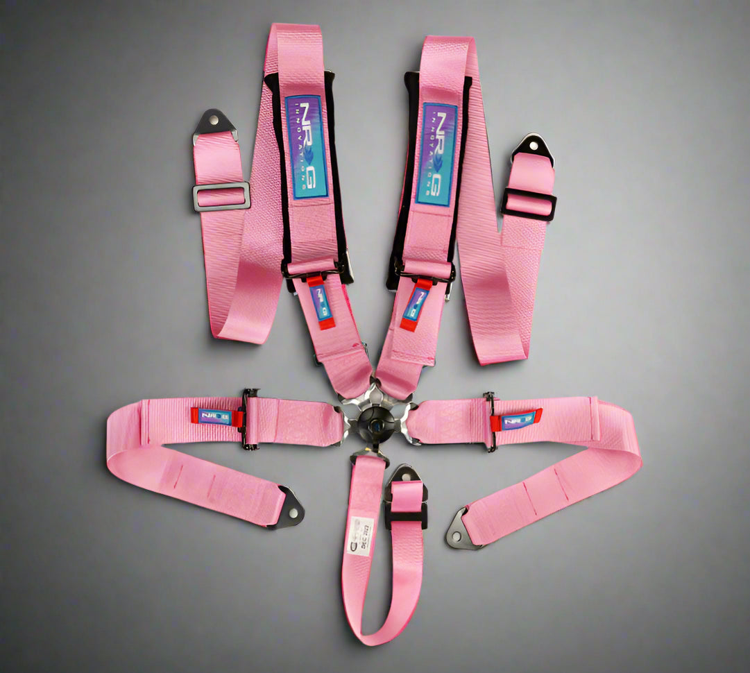 NRG 5PT seat belt harness - Pink