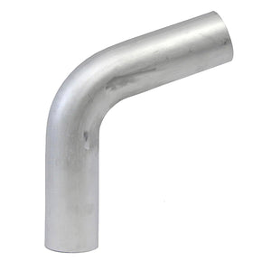 HPS 2.5 inch OD 70 Degree Bend 6061 Aluminum Elbow 16 Gauge w/ 4 inch CLR