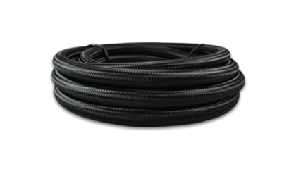 Vibrant Performance - 11964 - 4AN Black Nylon Braided Flex Hose by the foot
