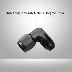 Vibrant Performance - 10781 - 4AN Female to 4AN Male 90 Degree Swivel Adapter Fitting
