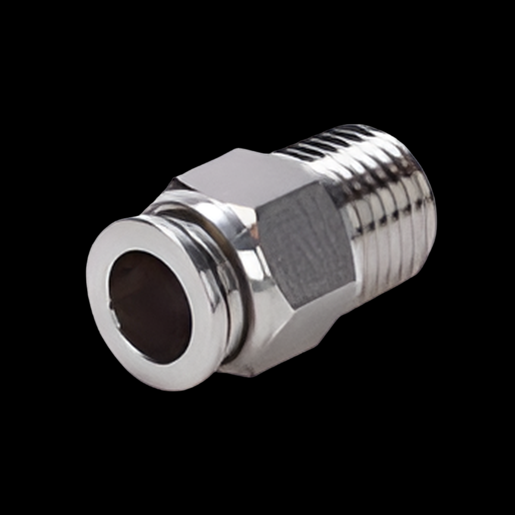 1/16 NPT to 1/4 Push lock fitting Straight