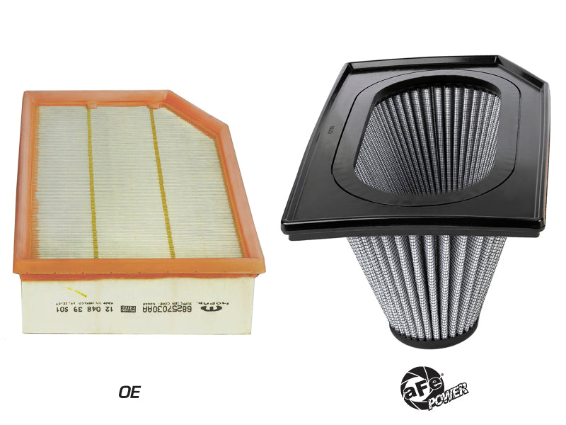 aFe Magnum FLOW PRO DRY S Inverted Air Filter 18-19 Jeep Wrangler (JL) I4-2.0L(t)