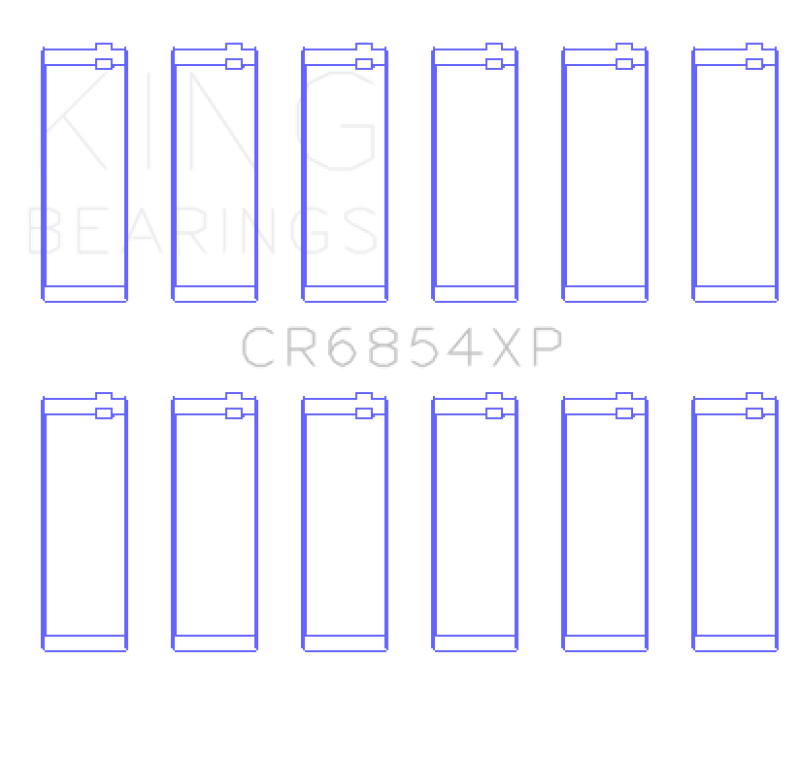 King Engine Bearings BMW 95 M3 S50830 (Size STD) Performance Rod Bearing Set
