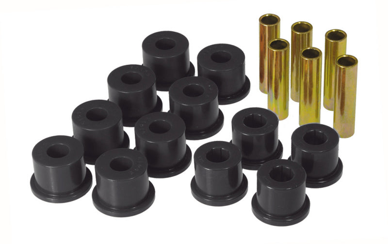 Prothane GM Rear Spring & Shackle Bushings (w/ 1.5in OD Frame Shackle Bush) - Black