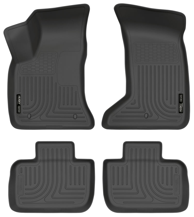 Husky Liners 11-12 Dodge Charger/Chrysler 300 (AWD Only) WeatherBeater Combo Black Floor Liners