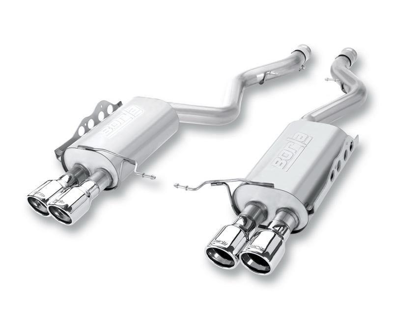 Borla 14 Silv/Sierra 1500 EC Std/CC Short 143.5in WB S-Type Dual Rolled Side Exit Cat-Back Exhaust