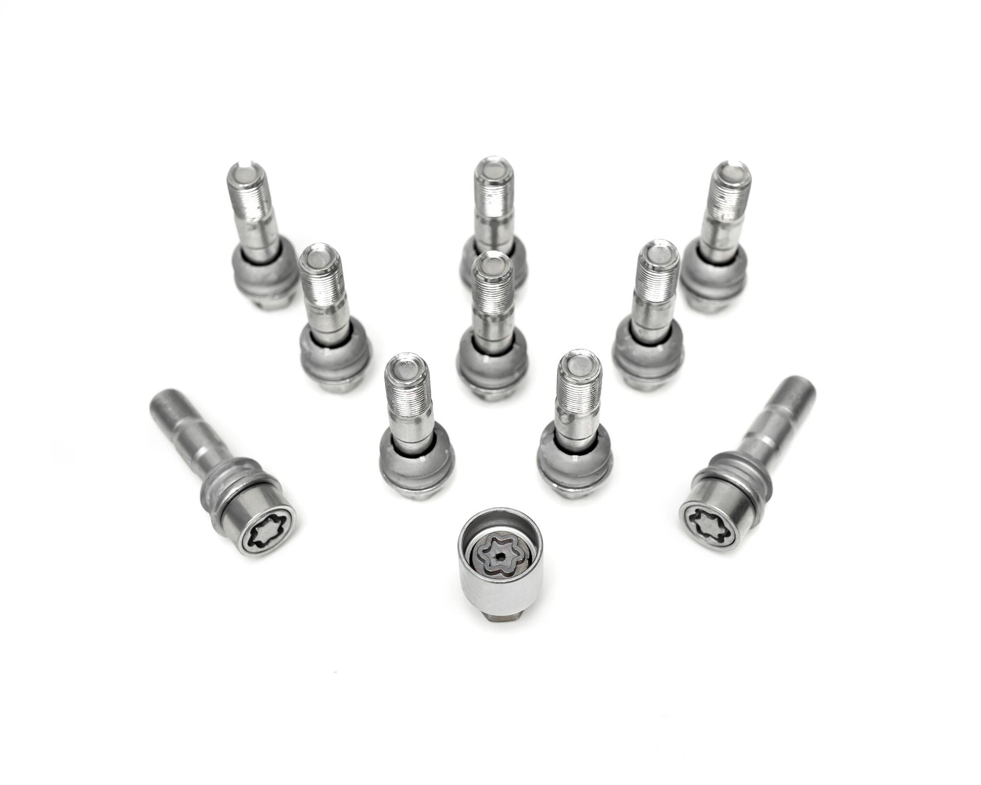 H&R Wheel Bolts 15 X 1.25 / Length 57mm / Mercedes Ball / Head 19mm - Set of 10