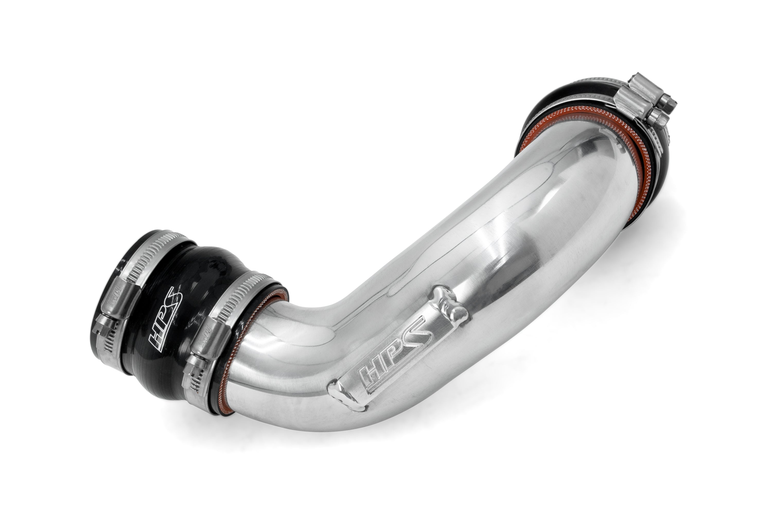 HPS Performance Intercooler Charge Pipe Hot Side, Polished, 17-135P