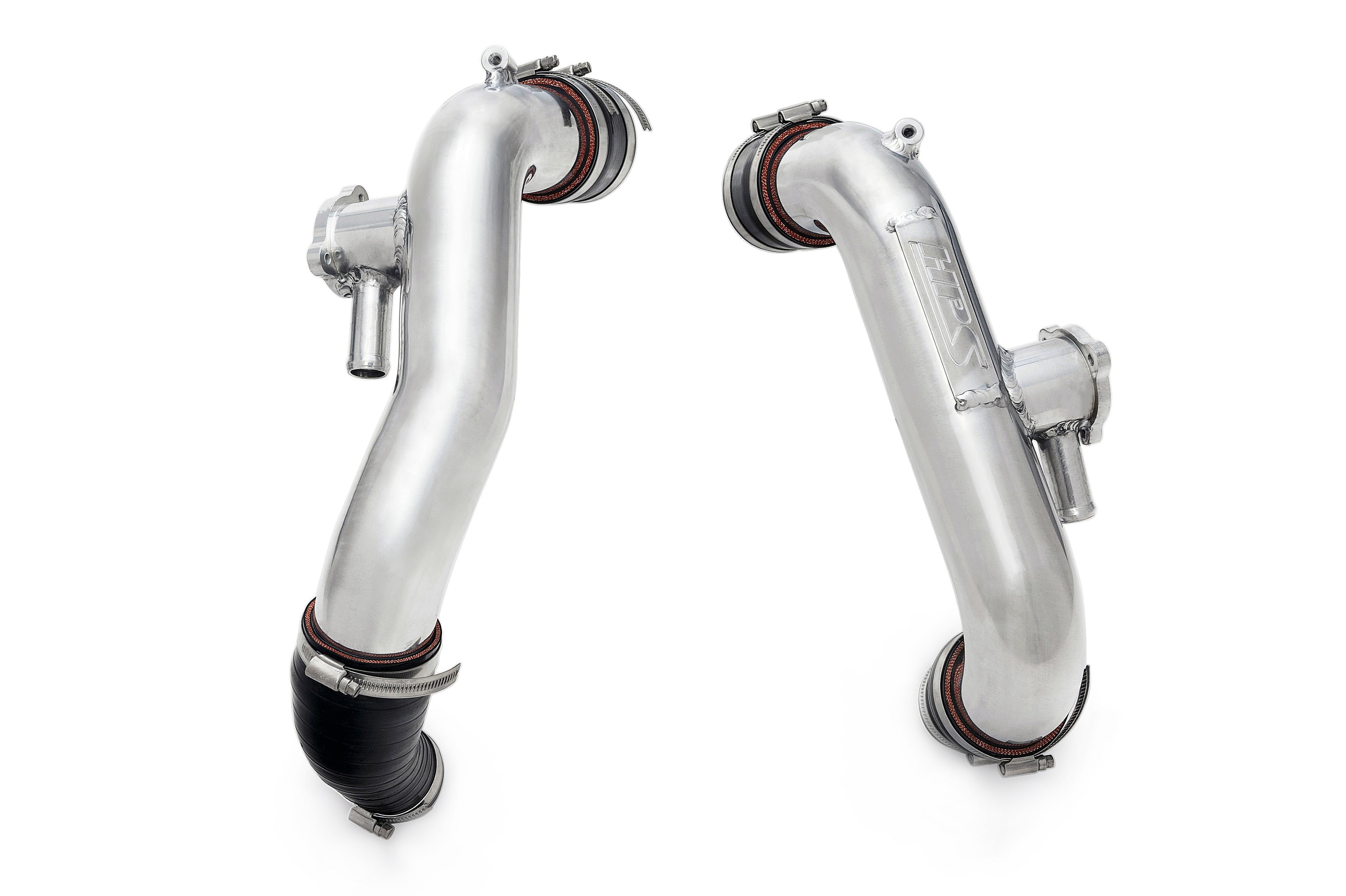 HPS Performance Intercooler Charge Pipe Kit Hot Side Polished 17-148P