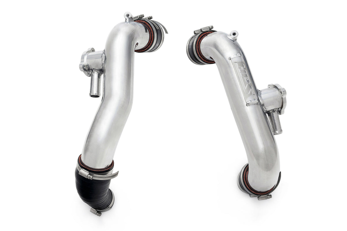 HPS Performance Intercooler Charge Pipe Kit Hot Side Polished 17-148P