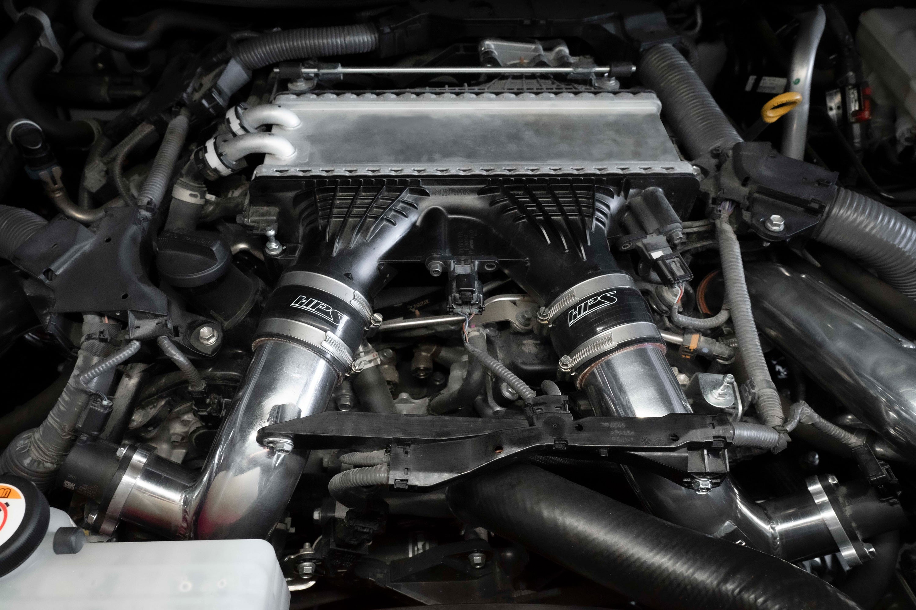 HPS Performance Intercooler Charge Pipe Kit (Hot Side), Black, 17-148WB