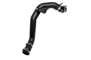 HPS Intercooler Charge Pipe (Hot Side) with Black Boots, Black, 17-173WB