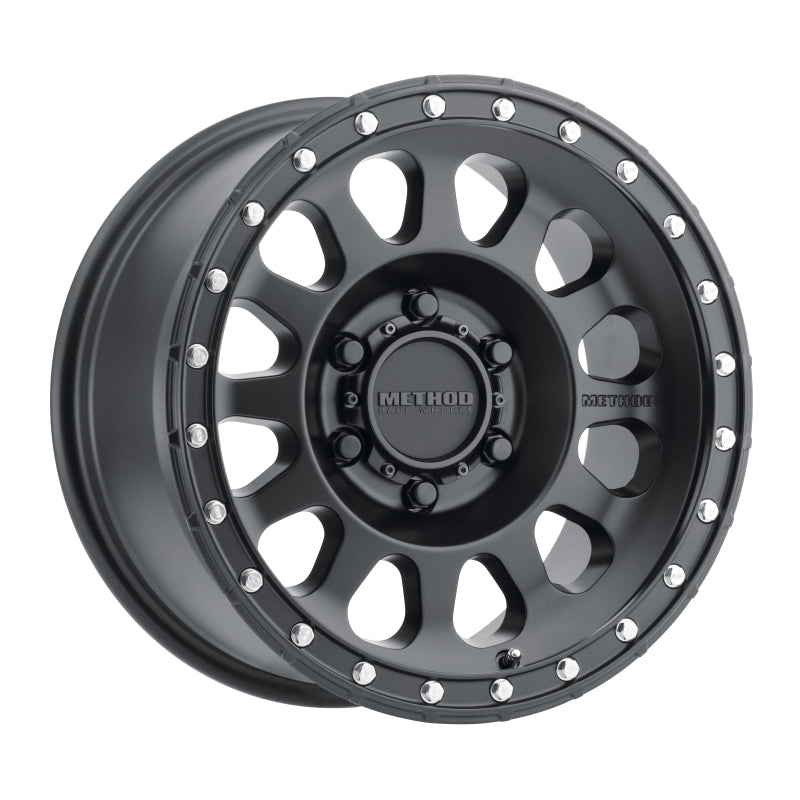 Method MR315 17x8.5 0mm Offset 6x120 67mm CB Matte Black Wheel