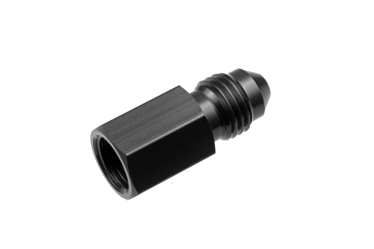 -04AN male to 1/8 NPT female straight gauge adapter