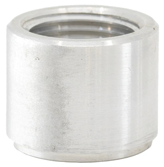 Female NPT weld-on aluminum bung  "Low Profile"