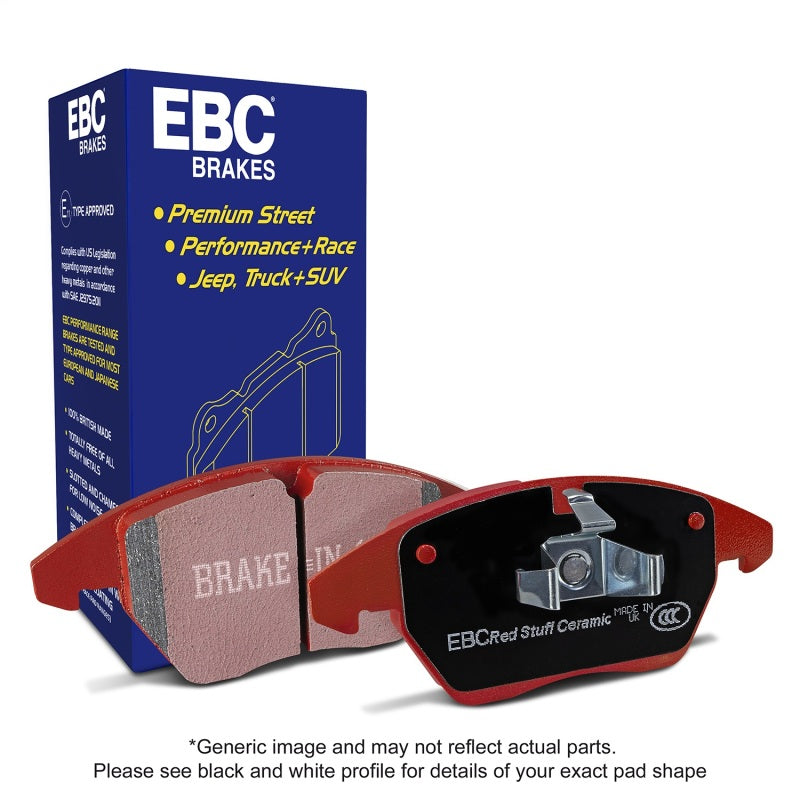 EBC 10-14 Ford Mustang 3.7 Redstuff Rear Brake Pads