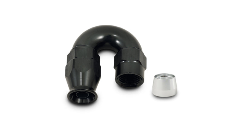 Vibrant -4AN 180 Degree Hose End Fitting for PTFE Lined Hose
