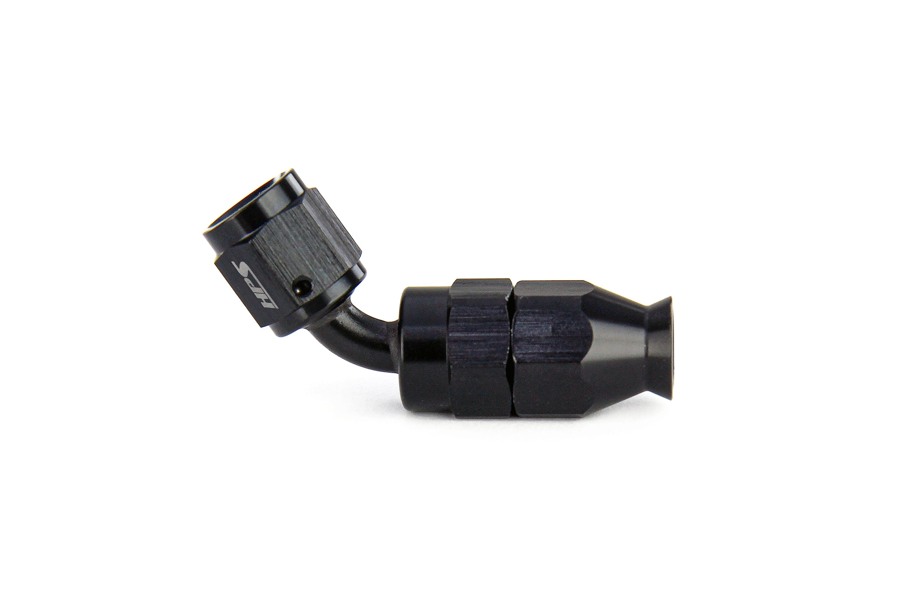 HPS Performance 30 Degree -3 Compression Teflon Hose End to AN Female for Stainless Steel Reinforced PTFE Hose Aluminum Black