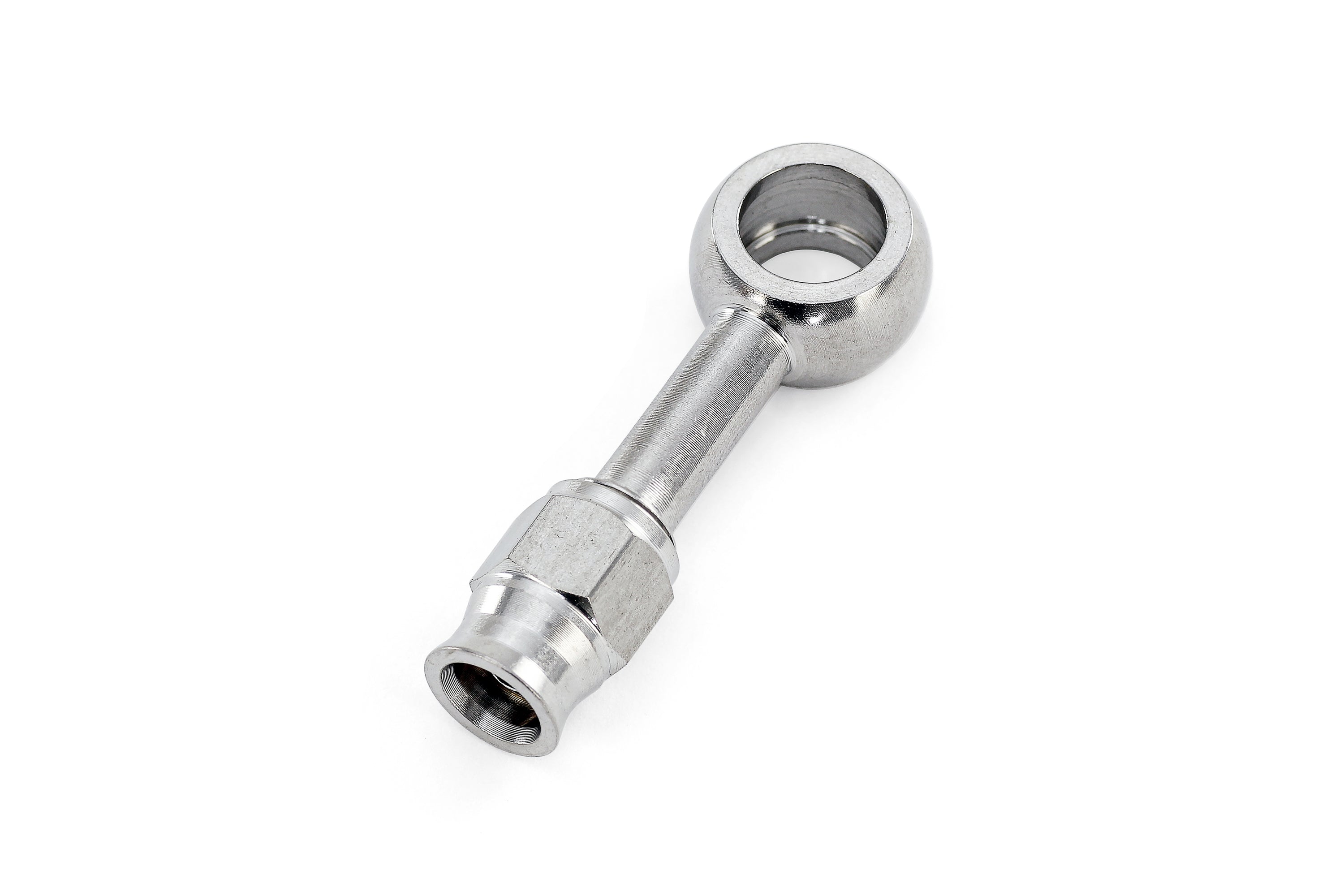 HPS Performance Straight -3 Compression Teflon Hose End to AN Female with 10mm Banjo for PTFE Hose Stainless Steel