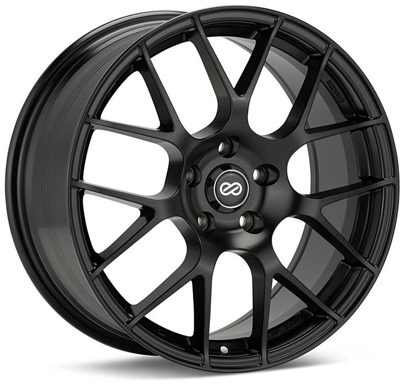 Enkei Raijin 18x9.5 45mm Offset 5x100 Bolt Pattern 72.6 Hub Bore Black Wheel